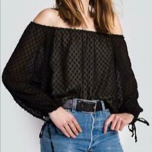 Wildfox off the shoulder blouse